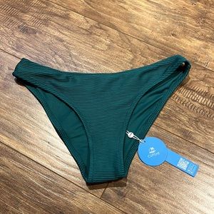 Cupshe green striped bikini bottoms